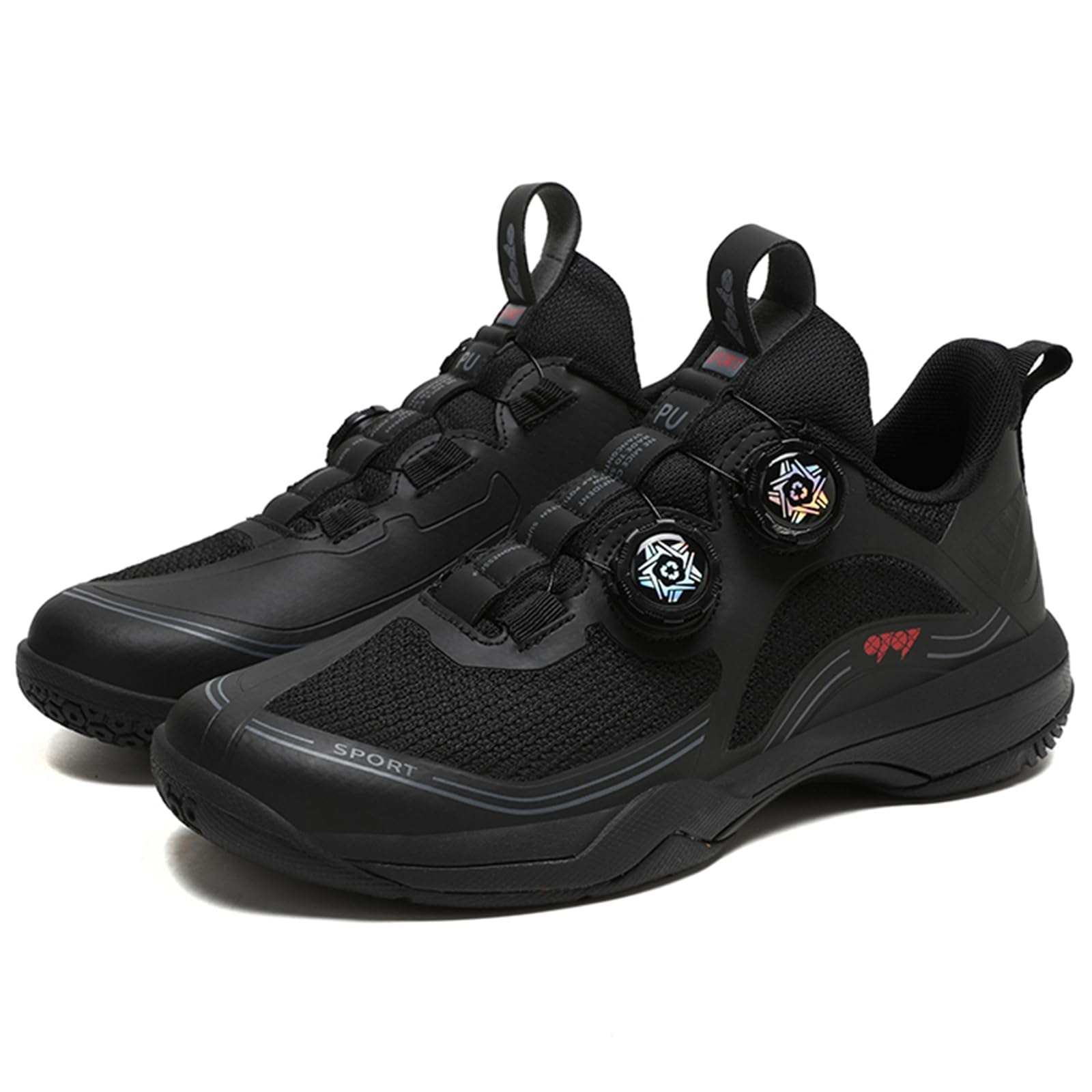 Chaussures doubles durables – Badminton/tennis de table avec filet lumière du jour