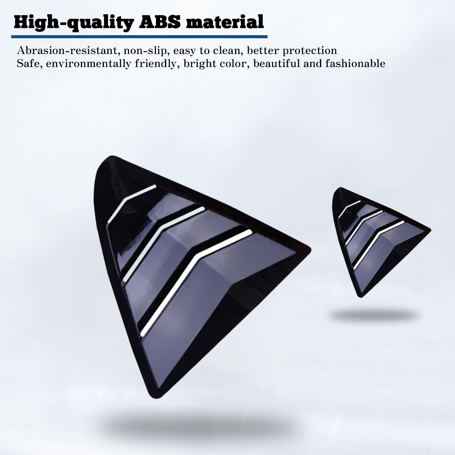 Kurtz Rear Side Window Louvers for Lexus is IS300 IS2500 IS200T 2013 2014 2015 2016 2017 2018 2019 Air Vent Scoop Shades Cover Blinds Trim Sport Accessories ABS Bright Black 2PCS
