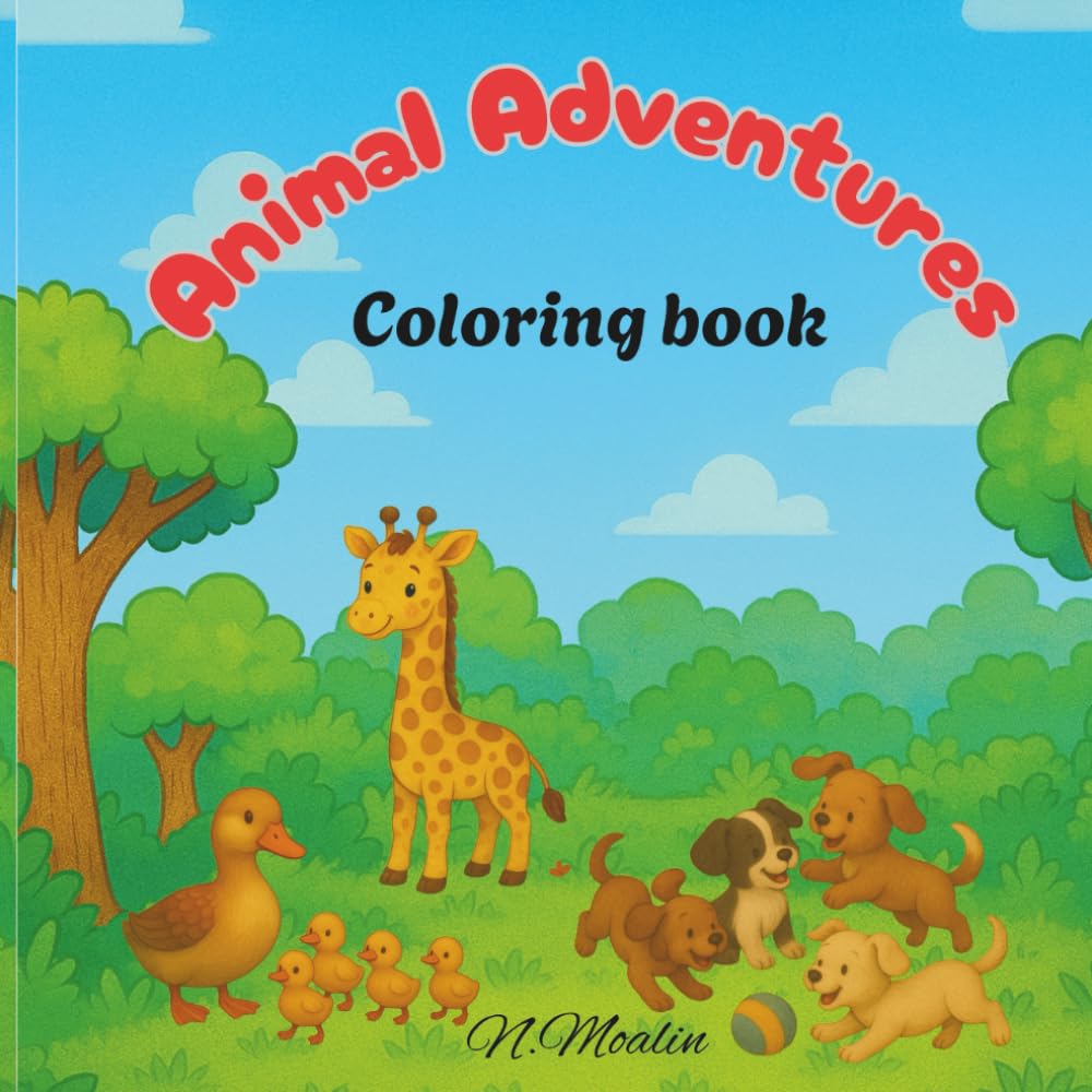 Animal adventures: Coloring book
