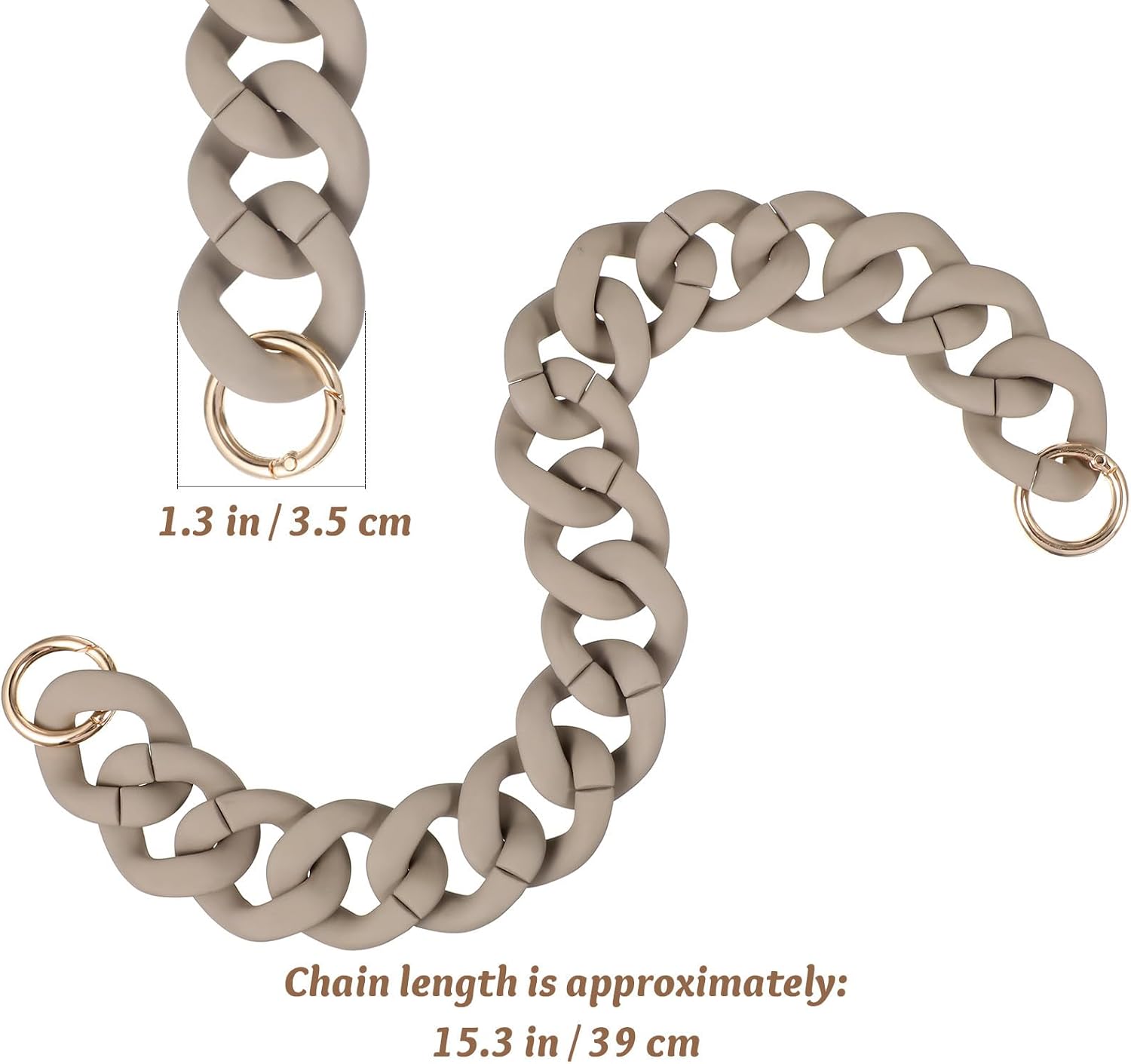 Resin Bag Chain Decorative Replacement for Handbag DIY image 2