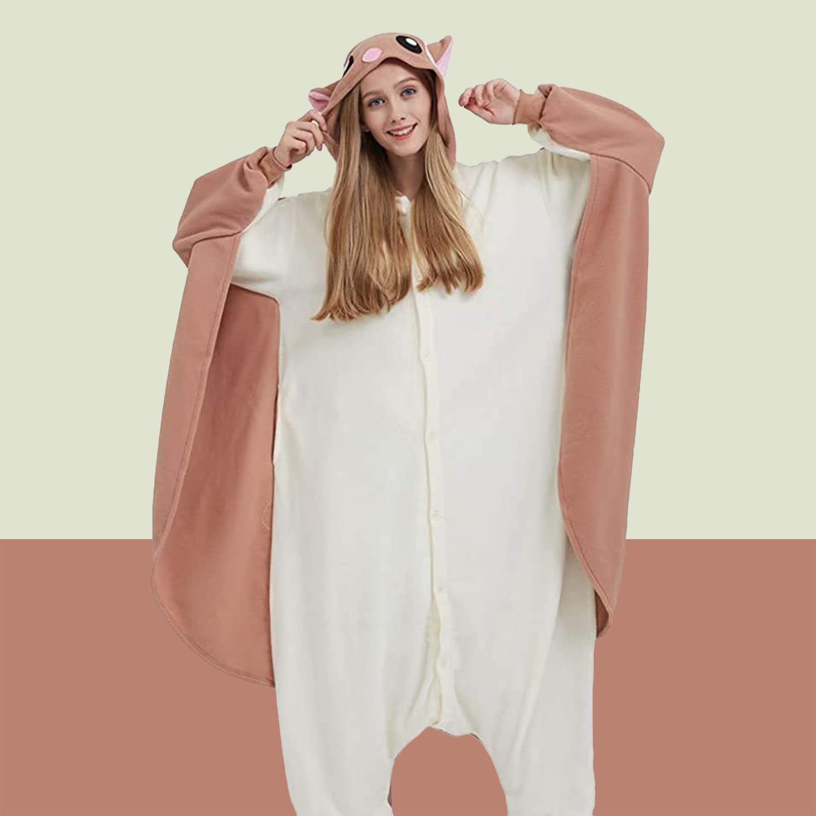 Hstyle Onesie kostium anime dla dorosłych, uniseks, Kigurumi, Cosplay, zwierzęta, piżama z kapturem, bielizna nocna, piżama
