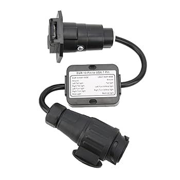 Amazon.co.jp: ヨーロッパ 13 ピン - アメリカ 7 ウェイ プラグ