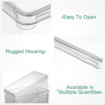 Clear Tiramisu Box with Lid 4.5X4.5X1 Inch Square Transparent Container for Mousse Dessert Bakery Food Storage Portable to Go Box