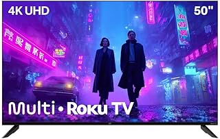 Smart tv 50" roku multi 4k compatível com alexa e google home