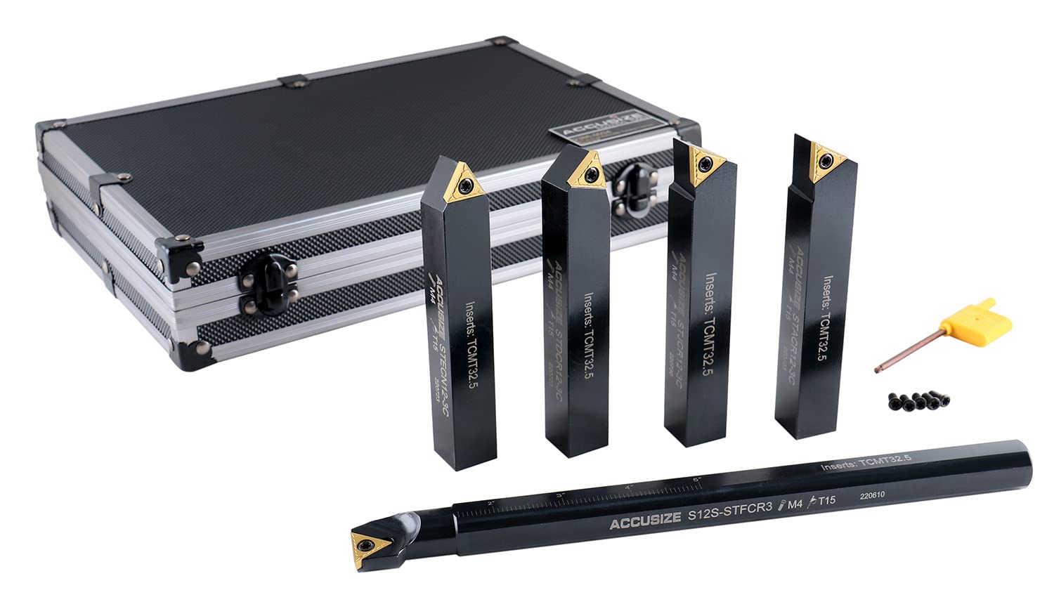 Accusize Industrial Tools Mini Indexable Turning Tool Boring, 3/4 in — Amazon image 2