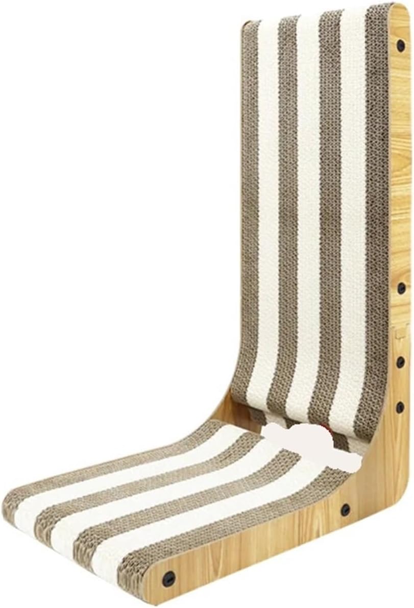 L-Shaped Indoor Cat Scratching Post(Gold)