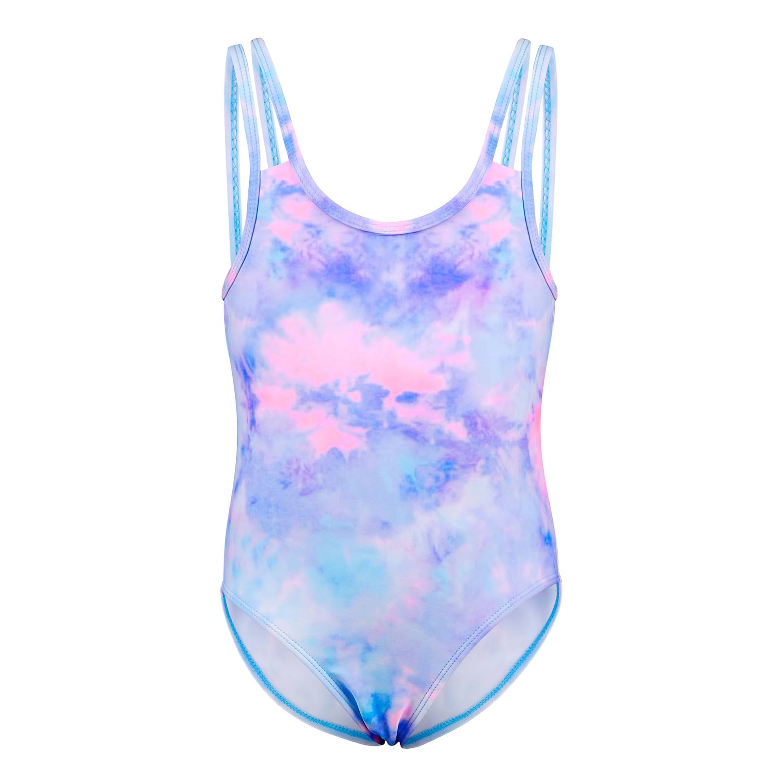 KAKU NANU Girls Swimsuit One Piece Bathing Suit Cute Ruffle Summer Hawaii Swimwear for Girls Size 2-12 Years