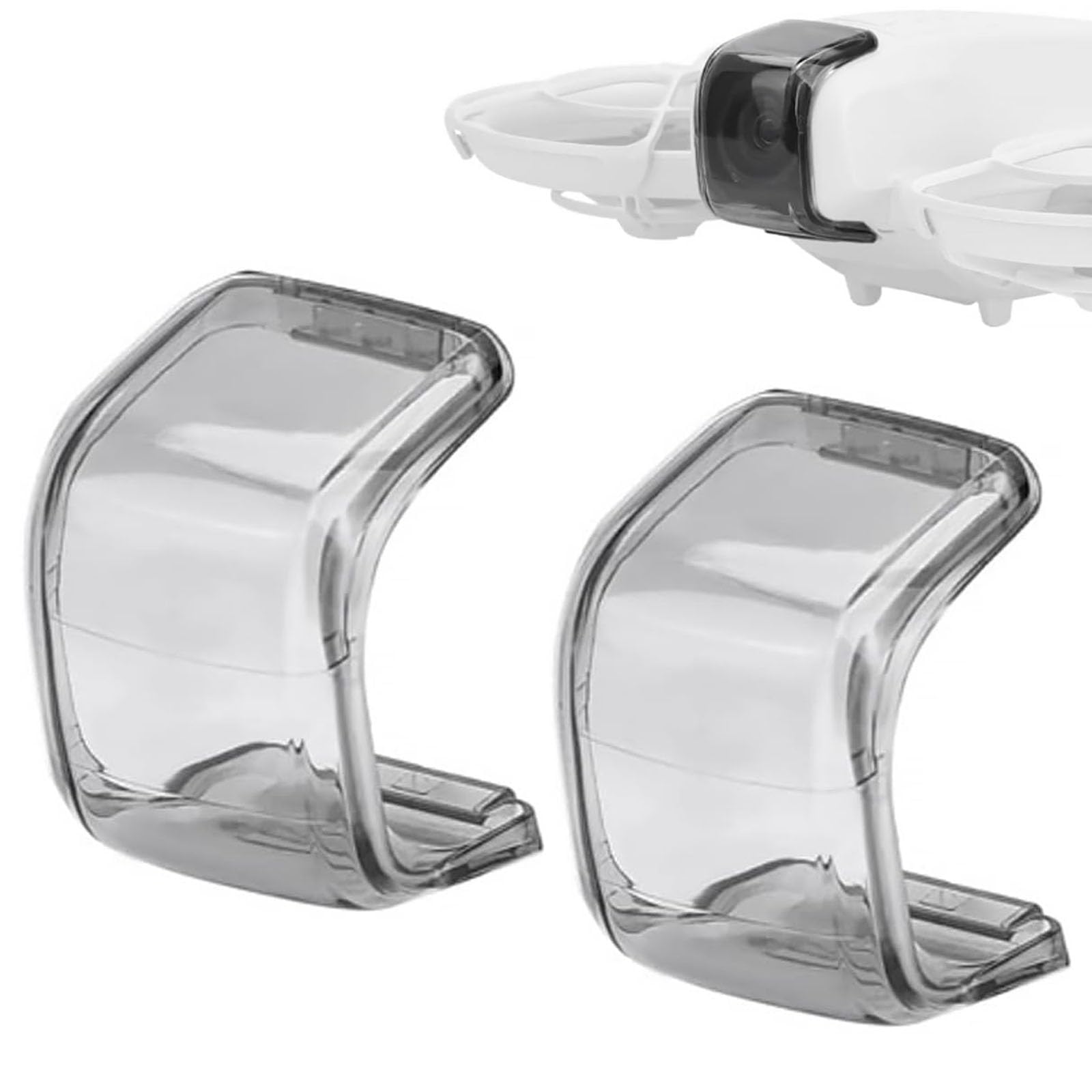 2 custodie Gimbal per DJI Neo, copriobiettivo Gimbal, copertura trasparente antipolvere e accessori anticaduta per drone DJI Neo