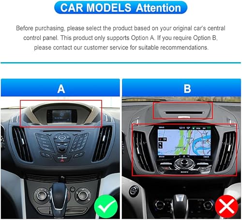 Miniatura 3 de Roinvou Estéreo Android CarPlay 2+32G para Ford Escape Kuga 2013-2019, pantalla táctil de 9 pulgadas, navegación GPS en el tablero con CarPlay