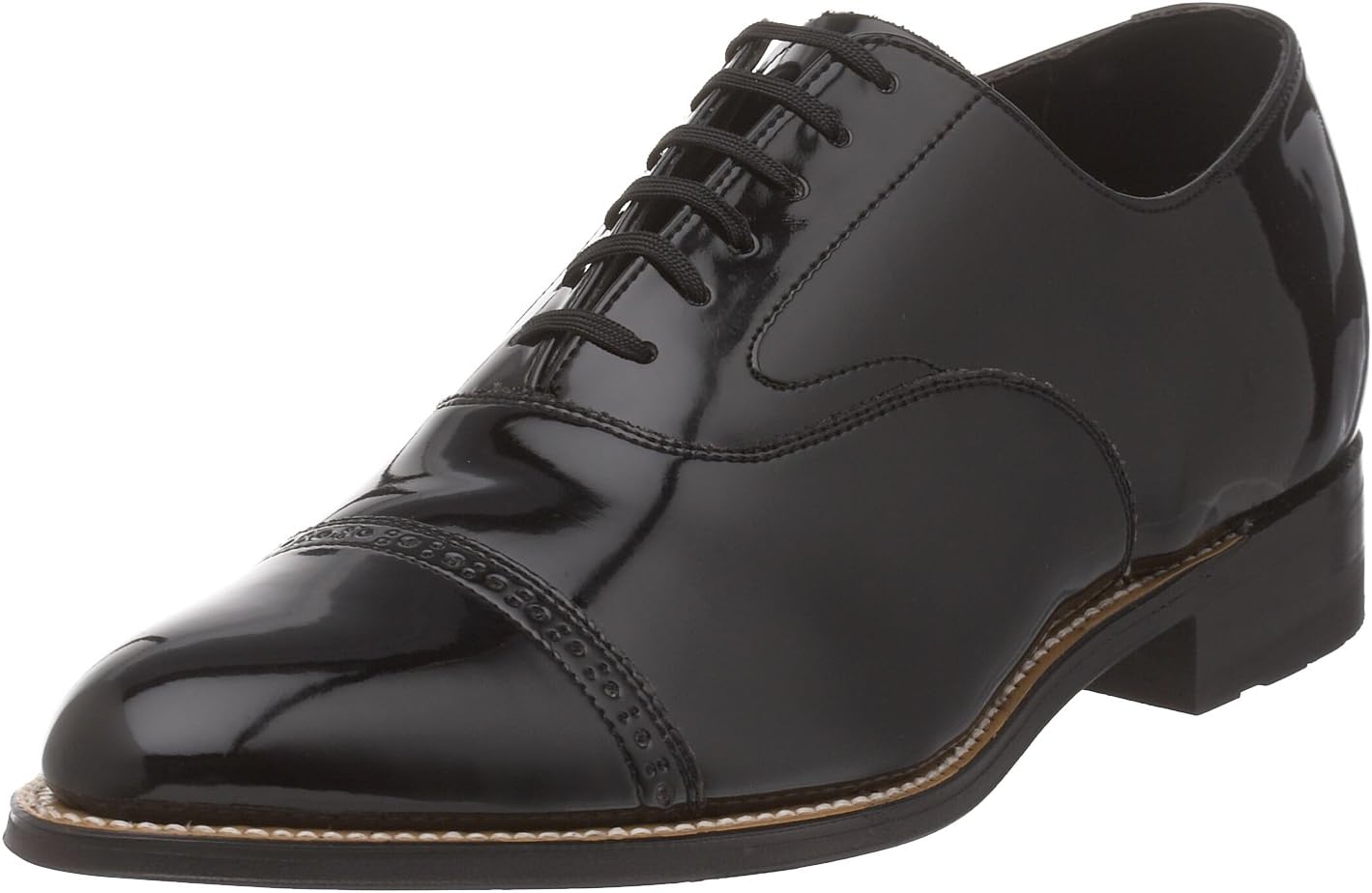 STACY ADAMS mens Concorde oxfords shoes, Black Patent, 9.5 US