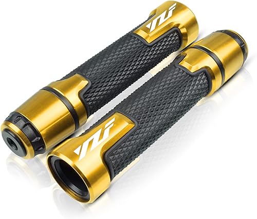 Miniatura 5 de Empuñaduras de aluminio CNC para manillar de motocicleta Powersports de 7/8 pulgadas (0.866 in) para Yamaha YZF 600R R1 1998-2019, YZF R3 2015-2019,