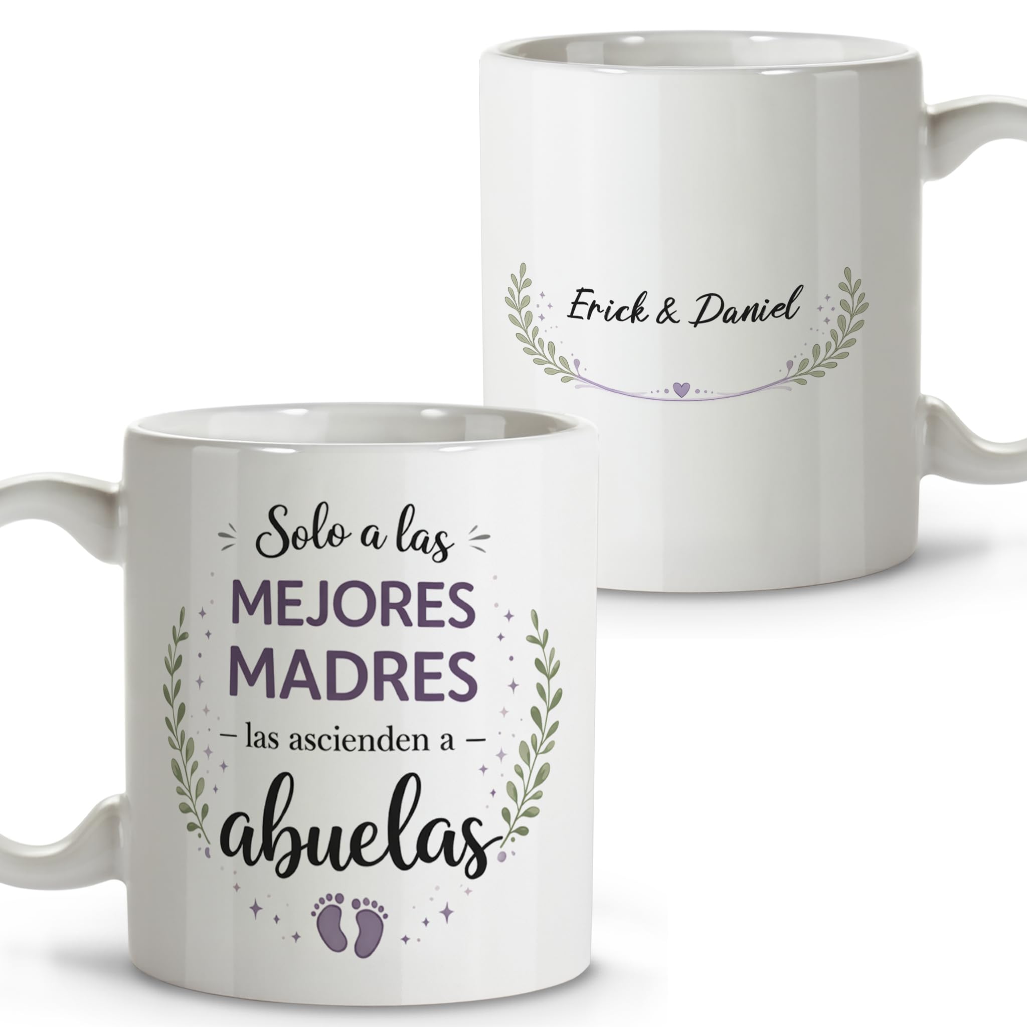 LolaPix Taza Abuela. Regalo Abuelas Dia de la Madre. Regalos para Mama Original. Apta para Lavavajillas. Yaya Regalo. Taza Dia de la Madre Abuela 330ml Color Interior a elegir. Te tengan como Abuela — view 10