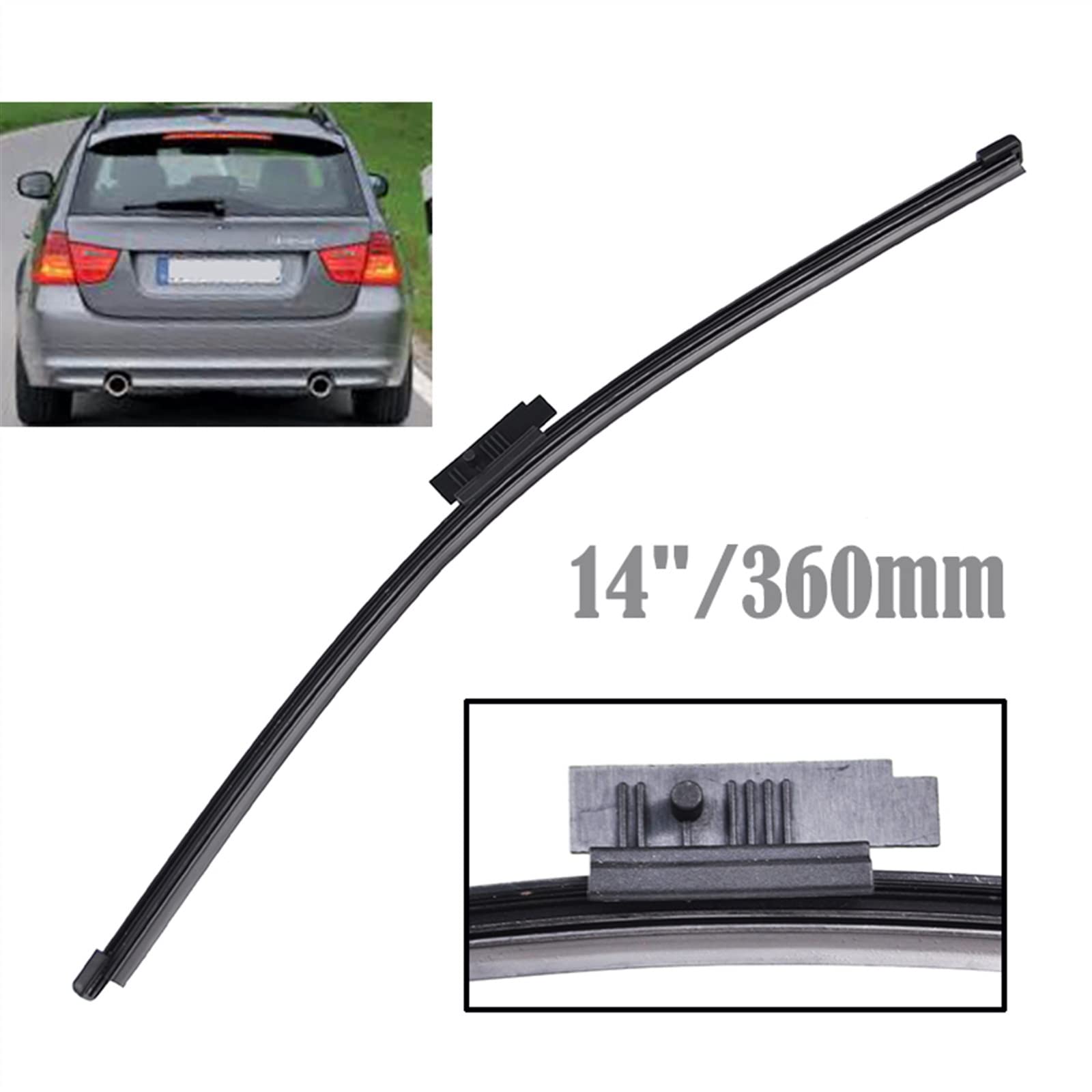 WITTSY Parti Tergicristalli 24 "19" 14 "RHD E LHD Anteriore E Posteriore Tergicristallo Spazzole per Parabrezza per Parabrezza per BMW Serie 3 E91 2005-2009