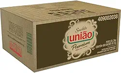 Açucar União Sache Caixa com 400 Sachês de 5g cada
