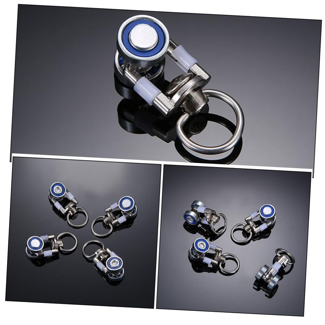 CORHAD 50pcs Ceiling Mounted Curtain Track Rollers Smooth Sliding Wheels for Effortless Flexible Gliders for Seamless Opening and Closing Metal Bearings for Curtains and Drapery