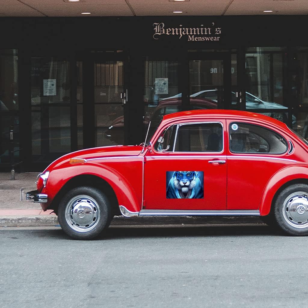 Tiger Car Magnet 2 PCS - Animal Car Magnet - Demon Sticker