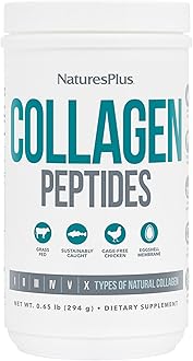 NaturesPlus Collagen Peptides - 0.65 lbs Powder - Hair, Skin, Nail & Joint Health, Immune System Support - Non-GMO, Gluten Free - 28 Servings