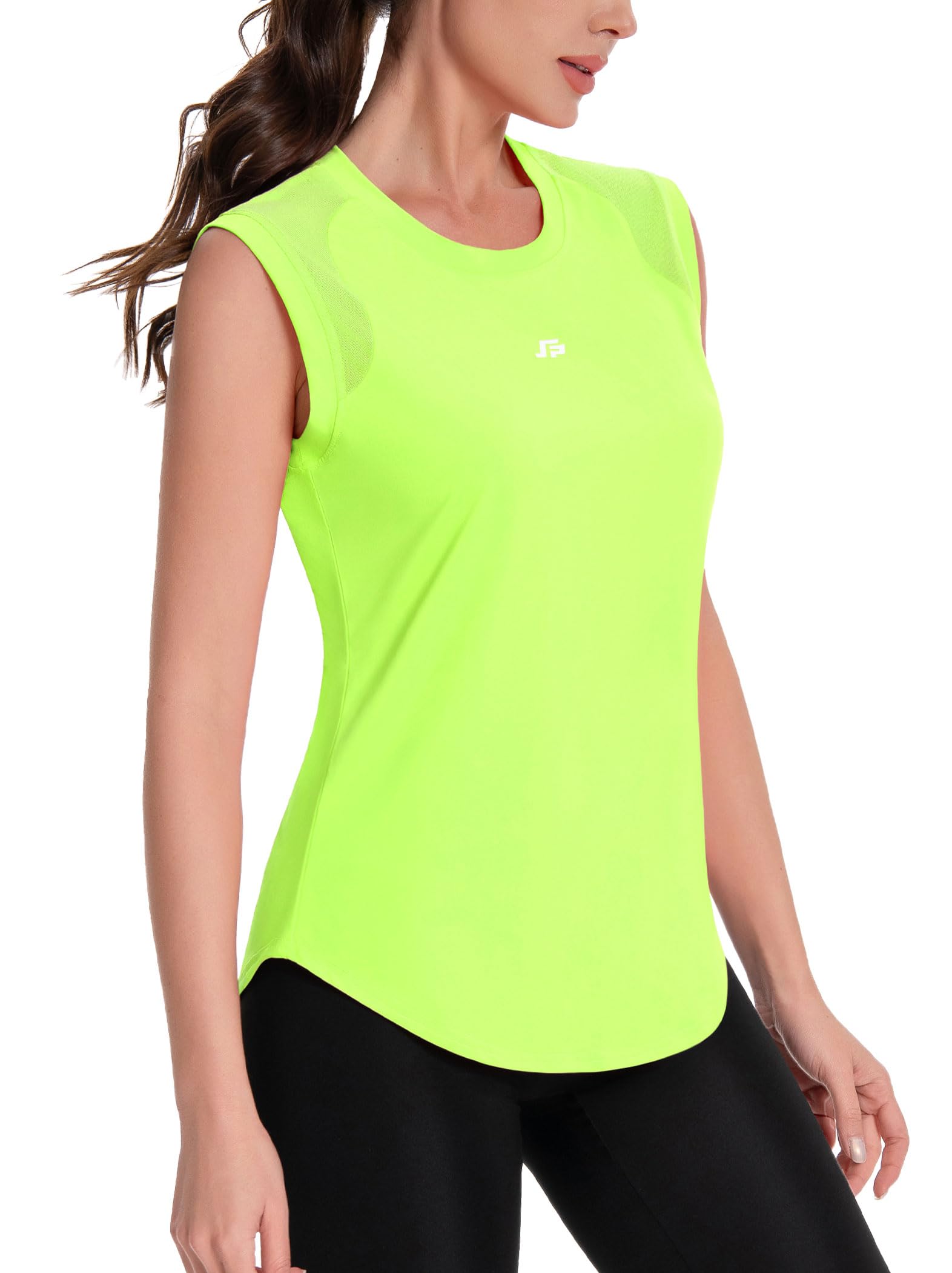 ANGEL CITIZ Tank Top Damen Sportshirt Ärmelloses Uv Shirt Yoga Tanktops Frauen Sportoberteil Fitness Laufen Activewear UPF 50+