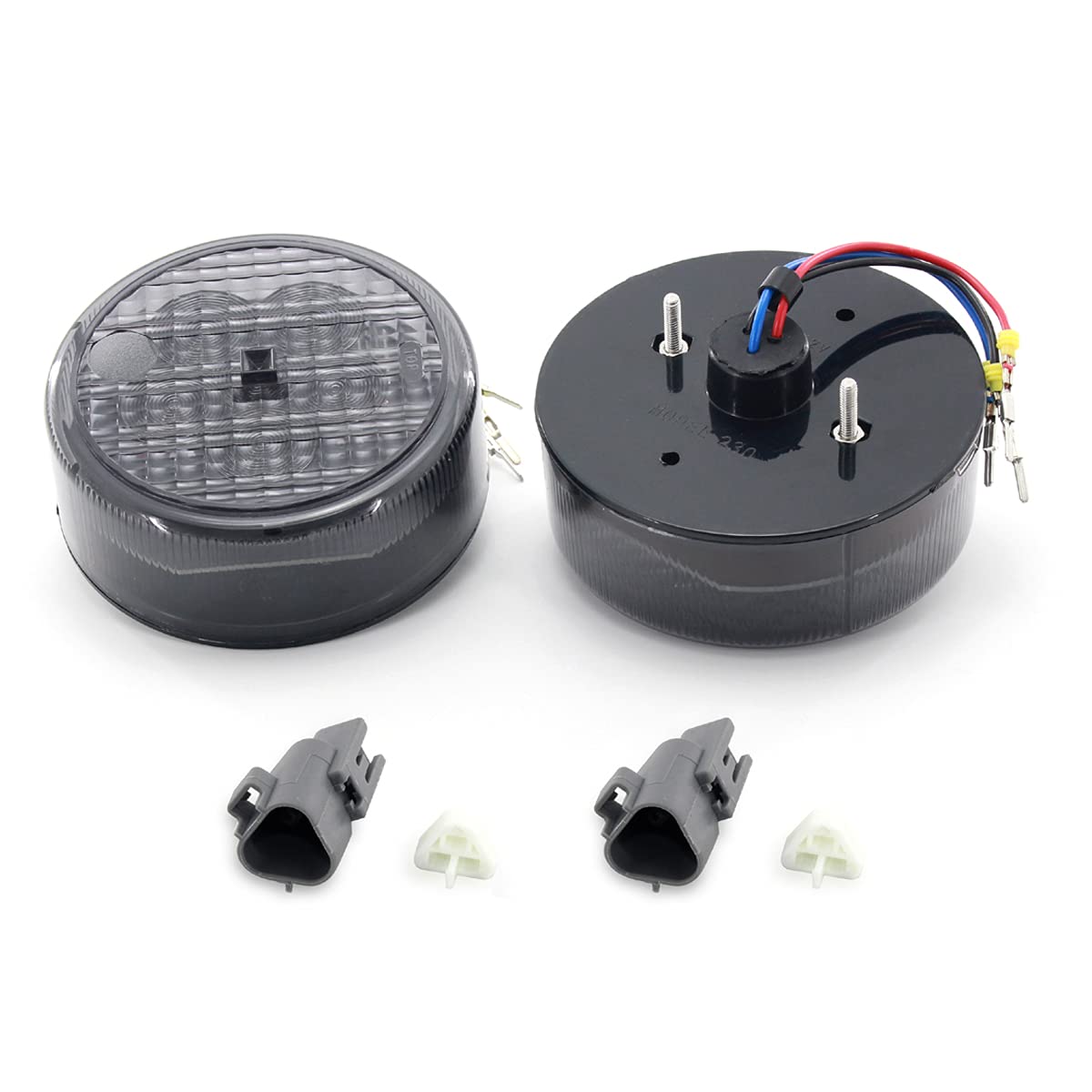 2pcs LED Tail Light Rear Lamp Replacement Compatible with Kawasaki Teryx Teryx4 2012-2016 (black)