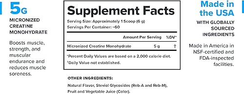 Miniatura 2 de LEGION Suplemento de monohidrato de creatina micronizada, polvo de creatina limpia para ganancia muscular y recuperación después del entrenamiento,