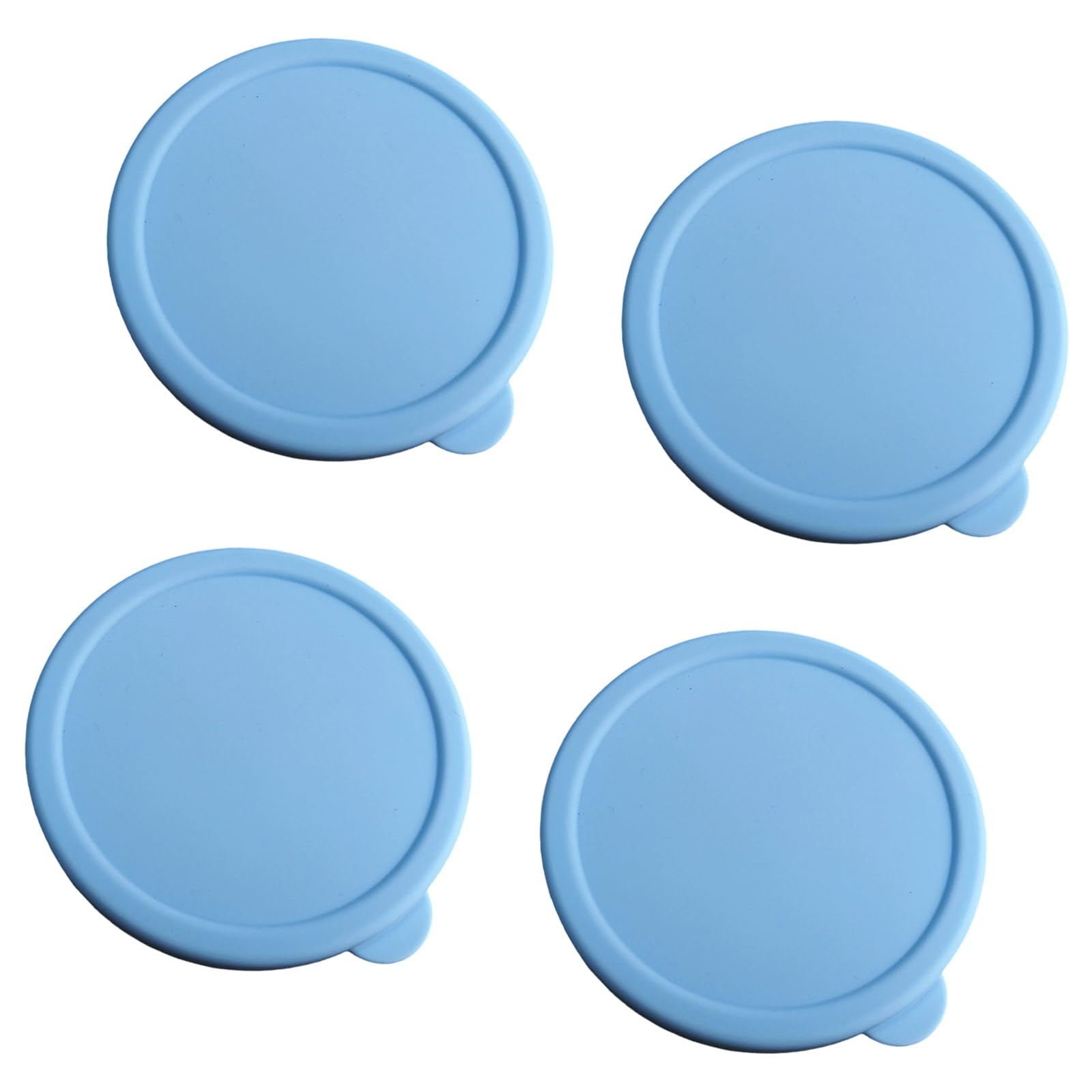 Of 4 Silicone Jar Lids Leakproof for Glass Canning Jars Food Storage Replacement Silicone Custard Cup Lid Cover