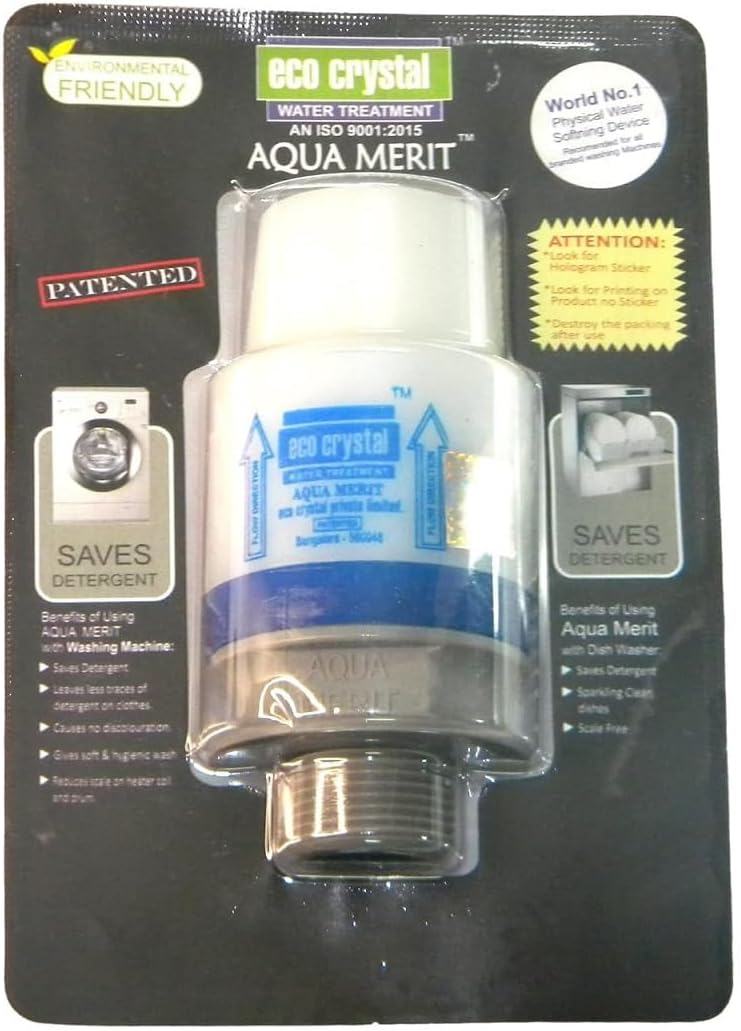 ECO CRYSTAL Aqua Merit Filter Cartridge, 4.8x4.8x10cm, White