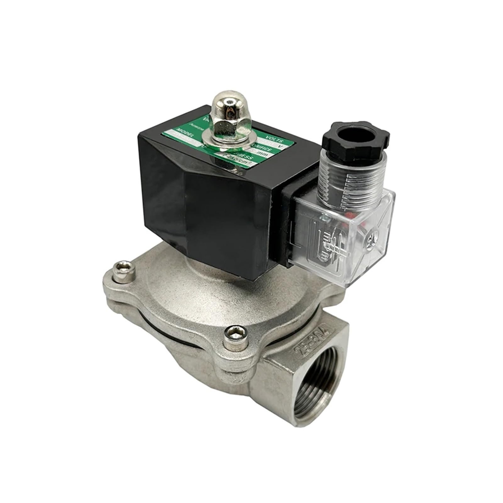 1/2" 3/4" 1" 2" Normalerweise geschlossenes elektrisches Magnetventil Wasser 24 V 230 V 24 V 12 V Edelstahl IP65(3/4")