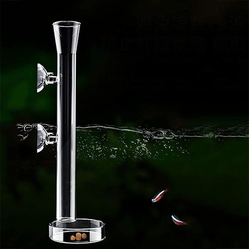 M-Bay - Alimentador de camarones de vidrio de 17.7 pulgadas, plato de alimentación para pecera, acuario fresco, cuenco de alimentación de camarones,