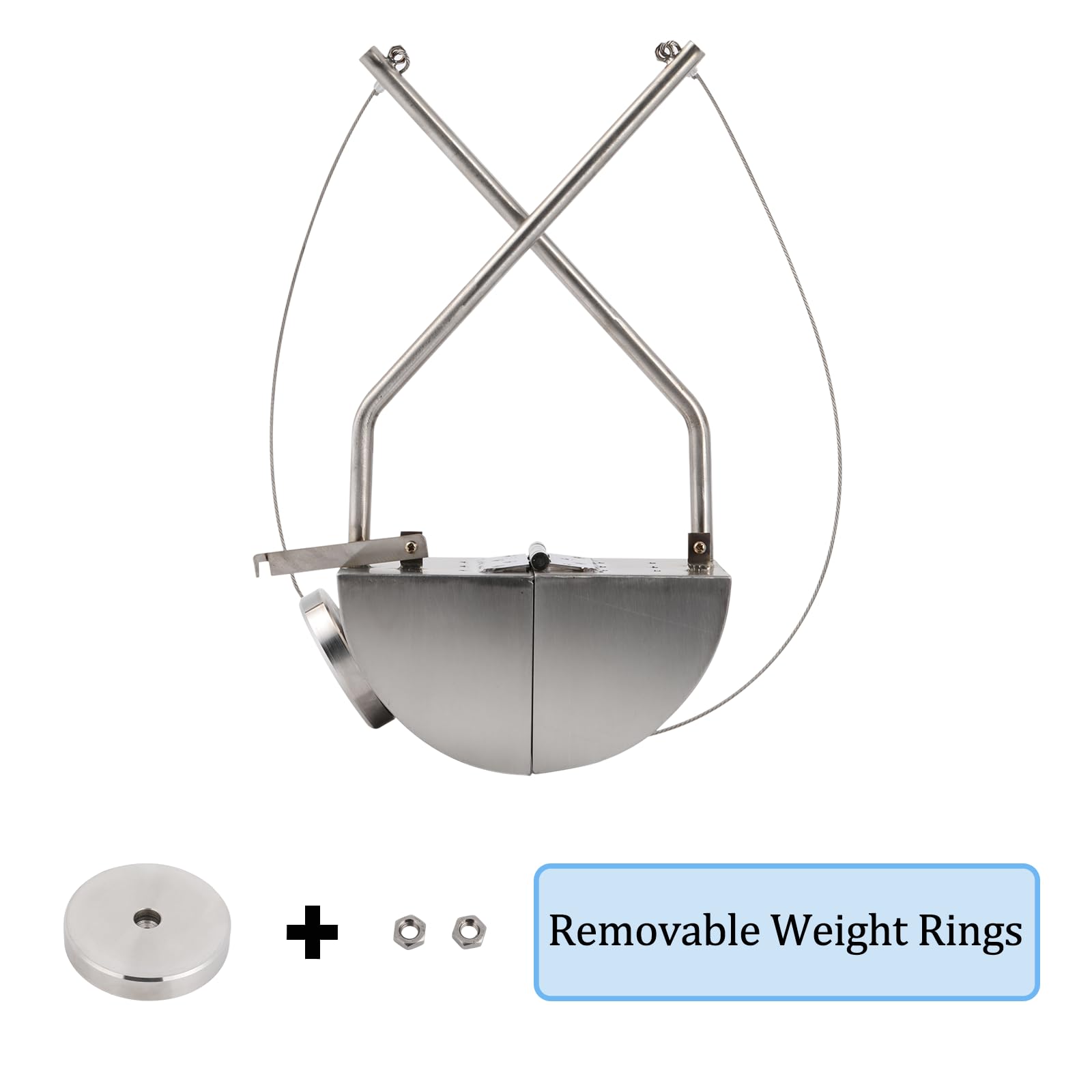 Échantillonneur De Boue En Acier Inoxydable 3L - Avec Grappin, Corde 20m, Pour Rivières, Lacs, études - 5