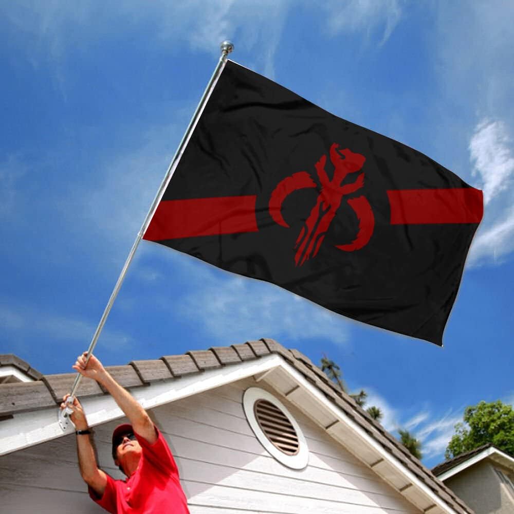 Mandalorian flag banner 3x5ft (Stripe) - Image 3