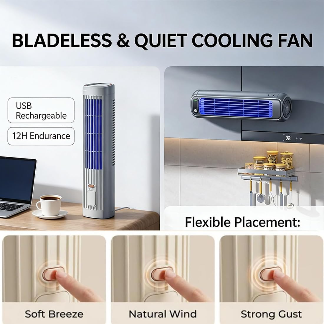 Solyball Cooling Ace, Condizionatore D'aria Portatile Solyball Cooling Ace, Senza Foratura, 3 Velocità, Ultra Silenzioso, Efficiente Dal Punto Di Vista Energetico, Raffreddamento Ad Alta Velocità (#A)