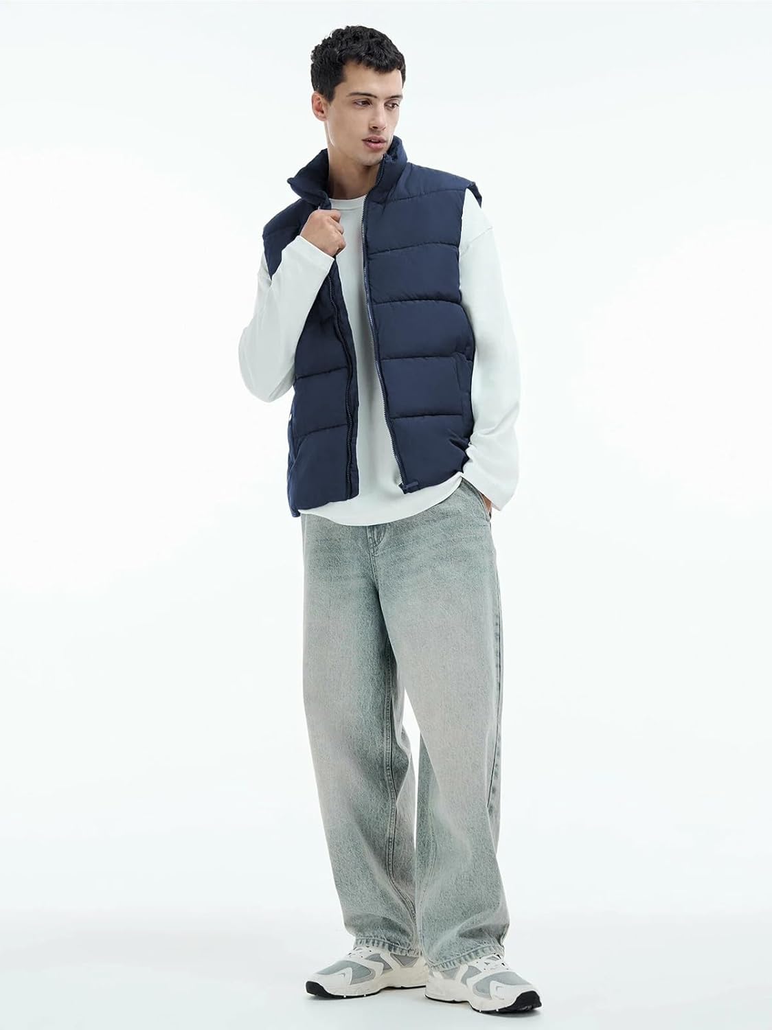 Men's Puffer Vest Winter Warm Outerwear Lightweight Water-Resistant M to 3XL - Image 4