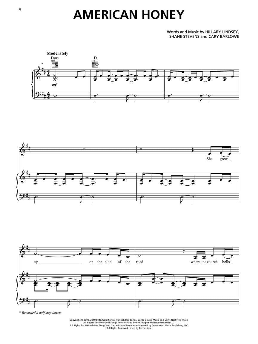 Country Sheet Music 2010 to 2019 | Piano Vocal Guitar Songbook for Country Music Fans | 40 Modern Country Hits Arranged for Piano Singers and Guitarists | Contemporary Country Collection