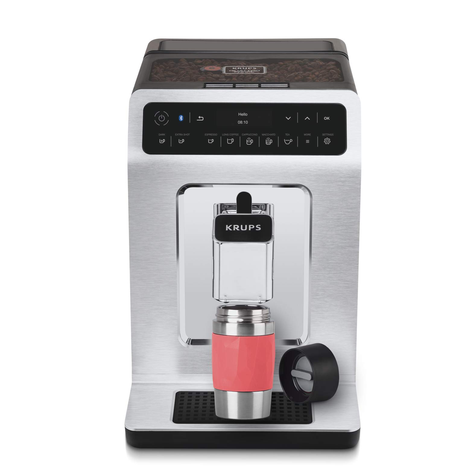 Emsa N21604 Travel Mug Compact Thermal/Insulated Mug Stainless Steel 0.3 litres 3 Hours Hot 6 Hours Cold BPA Free 100% Leak-Proof Dishwasher Safe 360° Drinking Opening Coral Red - Image 3