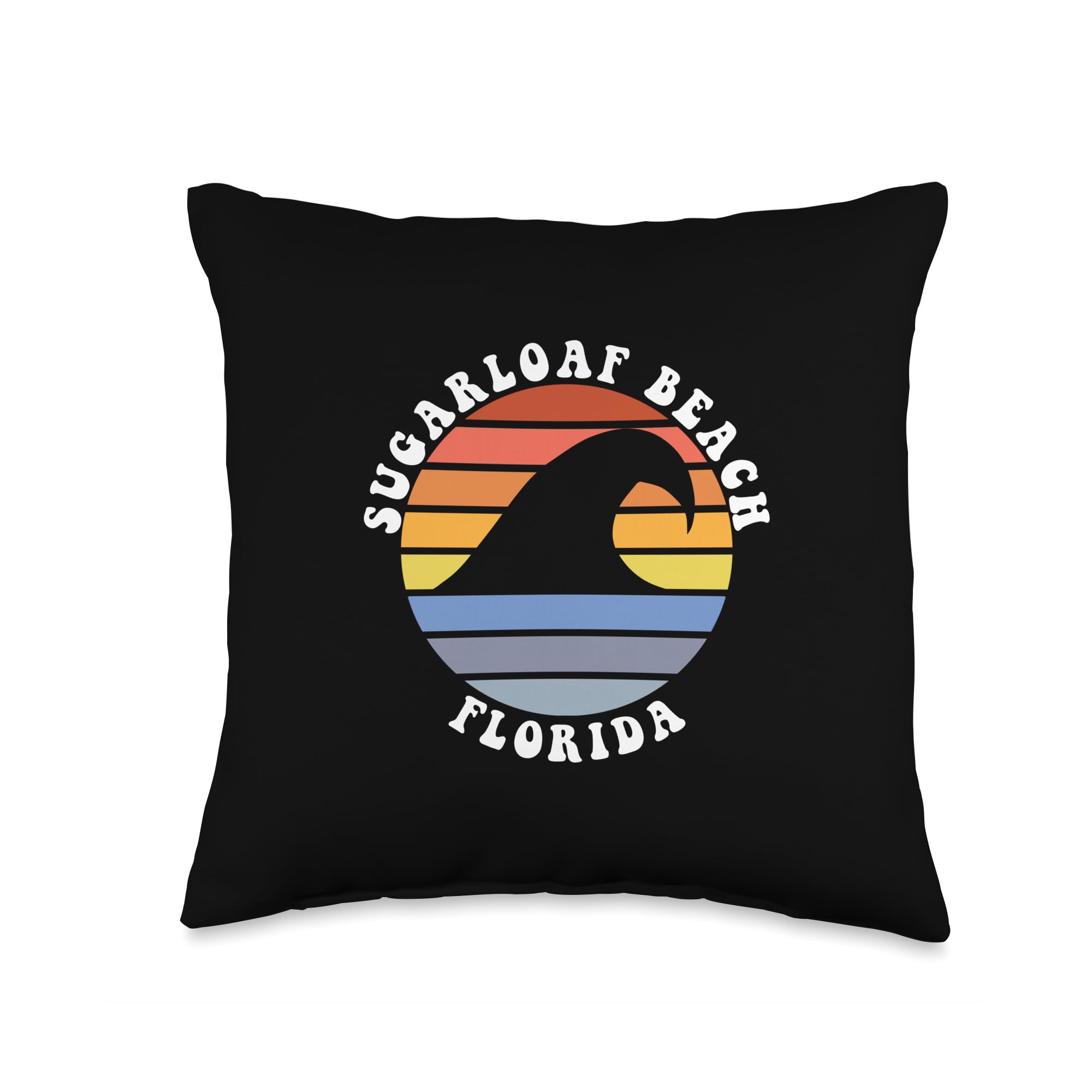 Cute Sugarloaf Beach Florida FL Beach Vacation Souvenir Throw Pillow