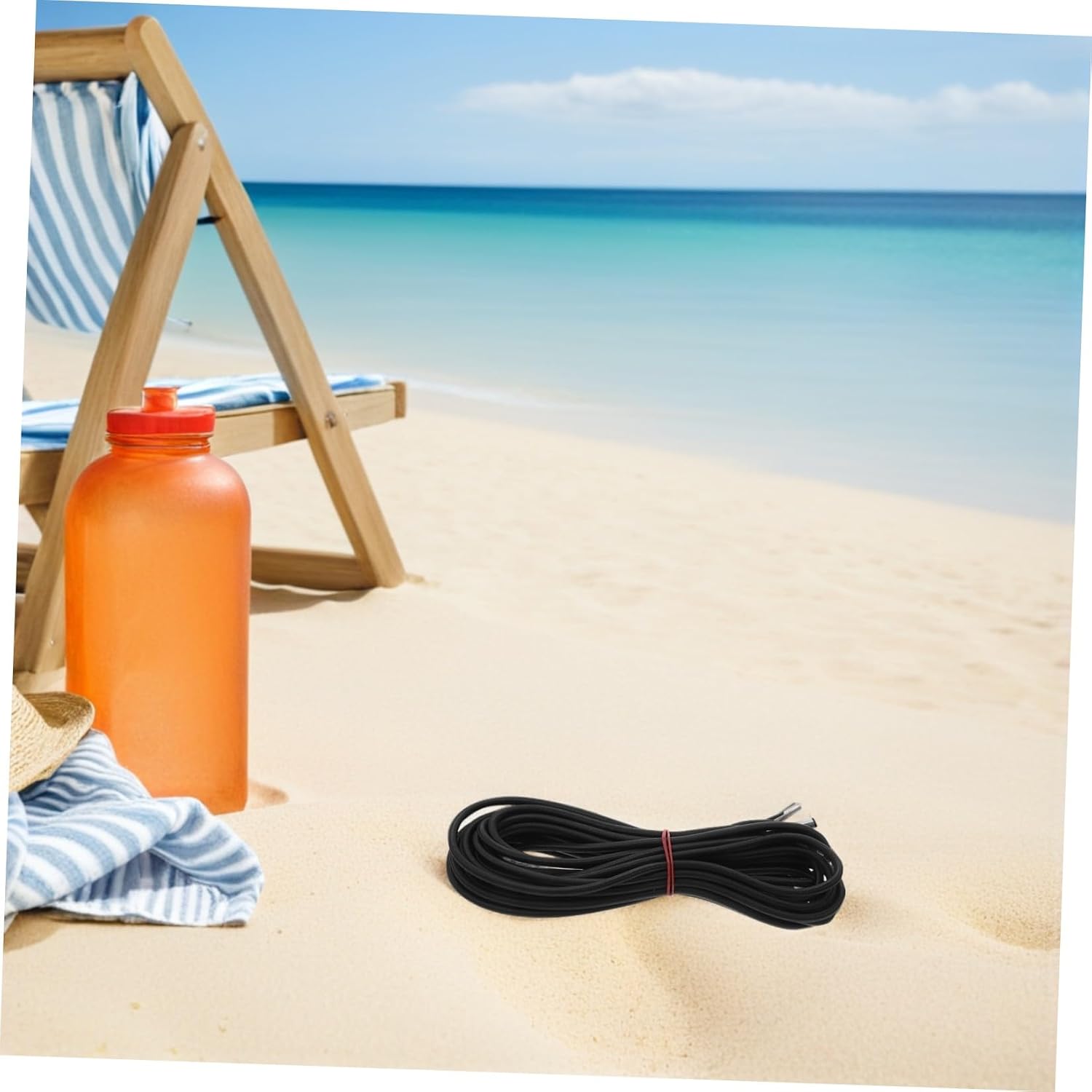 8pcs Elastic Chair Replacement Straps for Folding Chairs and Outdoor Furniture, Portable Nylon Bungee Cords Sleek Appearance for Camping and Travel Use