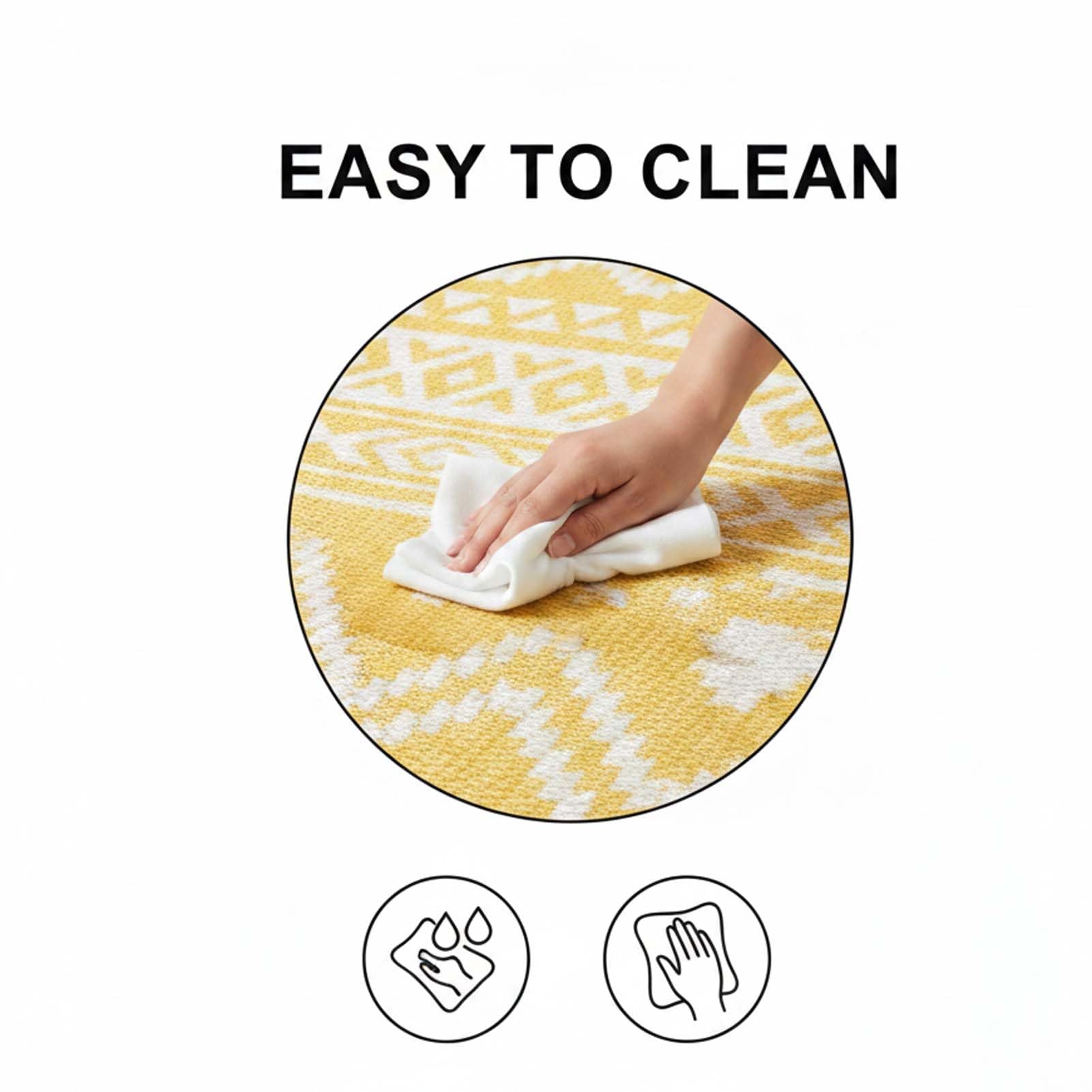 Grand Tapis Intérieur Et Extérieur, Tapis De Patio Lavable Et Résistant À l'eau, Base Antidérapante, Sol Décoratif Antidérapant, pour Salon, Chambre, Terrasse, Véranda