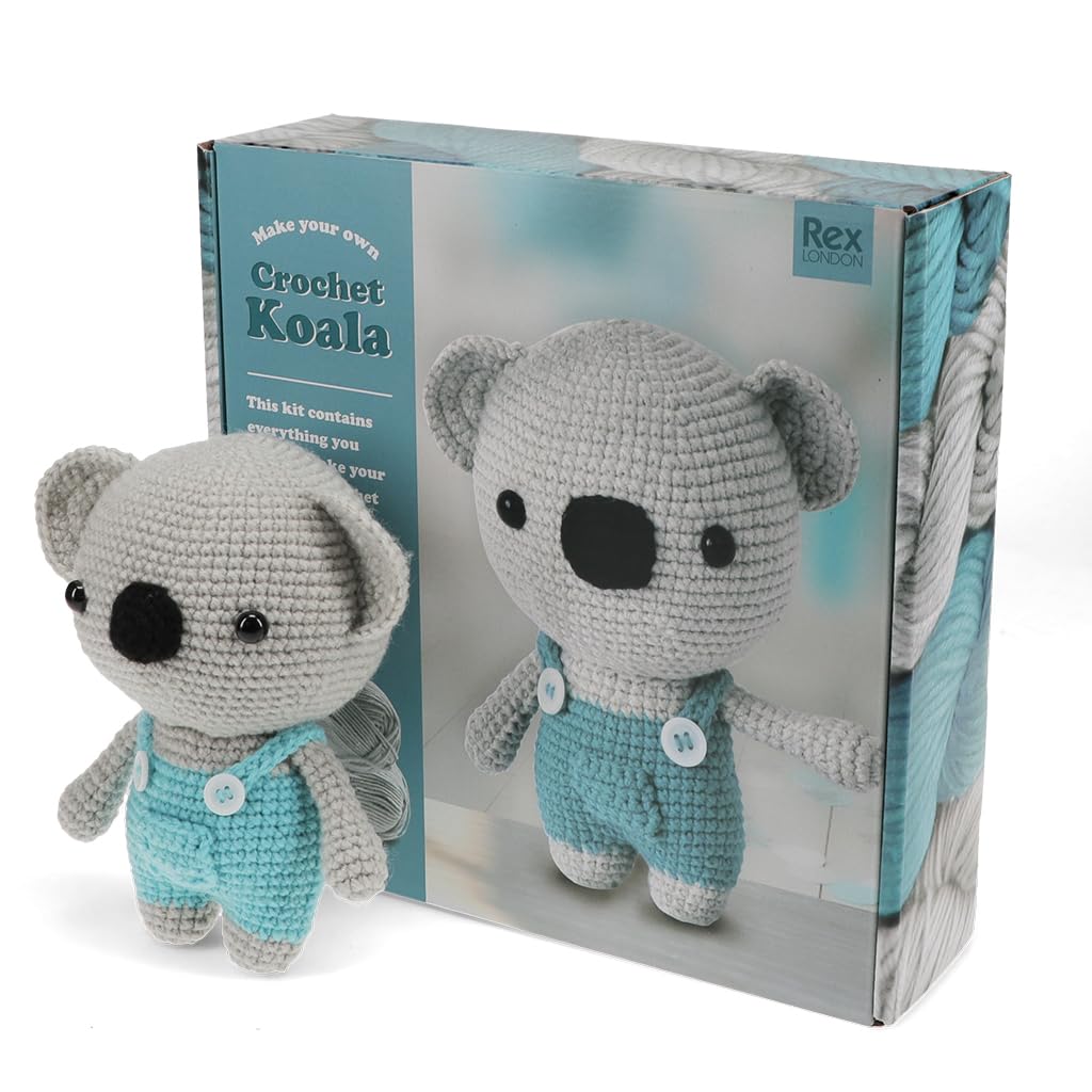 Rex London Make Your Own Crochet Animal Kit - Koala