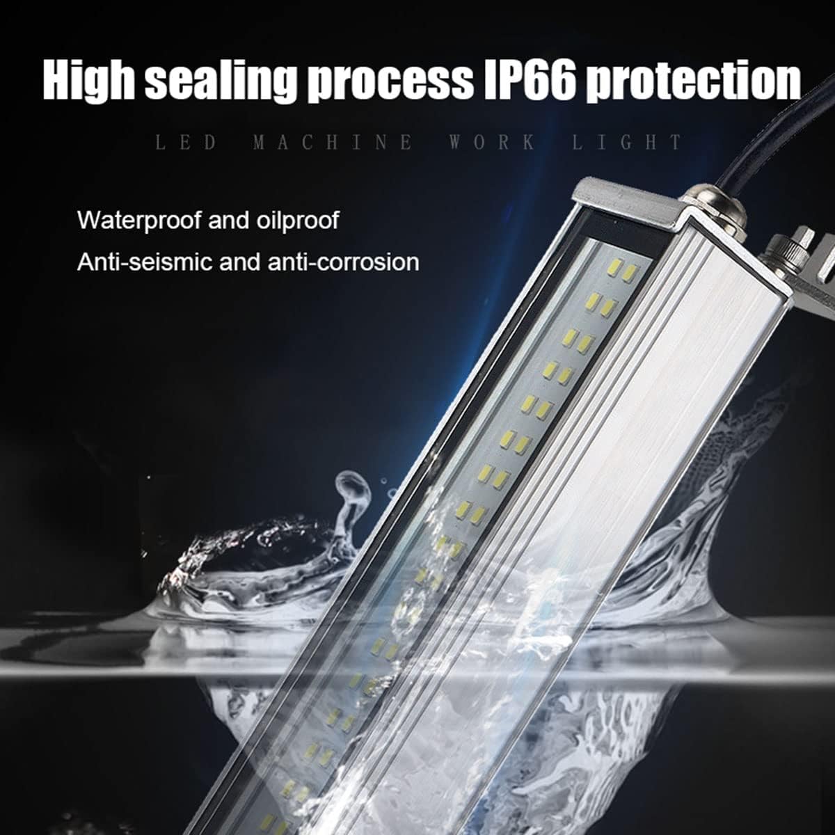 Tokarka Led Tube Light Maszyna Cnc Lampa Warsztatowa Ip66 Oświetlenie Przeciwwybuchowe, Oświetlenie Przemysłowe Lampa Robocza Obrabiarki, 24-36v, 6W