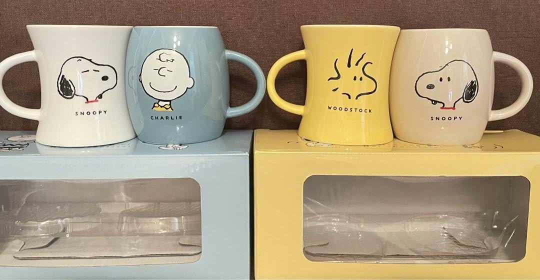 Amazon.co.jp: すぬーぴー 2Pペアマグカップ 2種セット : ホーム＆キッチン