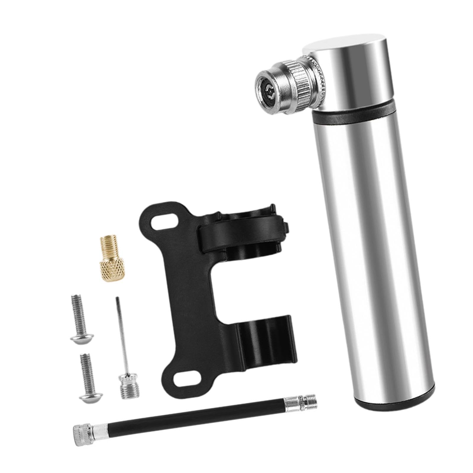Bnf® Mini Bicycle Pump CNC Fast Inflation Repair Tool Universal 120 Psi Tire Pump Silver and Bracket|Sporting Goods|Cycling|Bicycle Accessories|Pumps-image-47