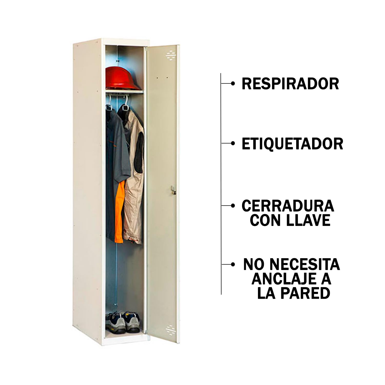 Simon Rack Taquilla Vestuario Metálica, 2 Puerta, Incluye Llave, Profesional, 1800x600x500 mm, MONTADA, Gris - Simonlocker