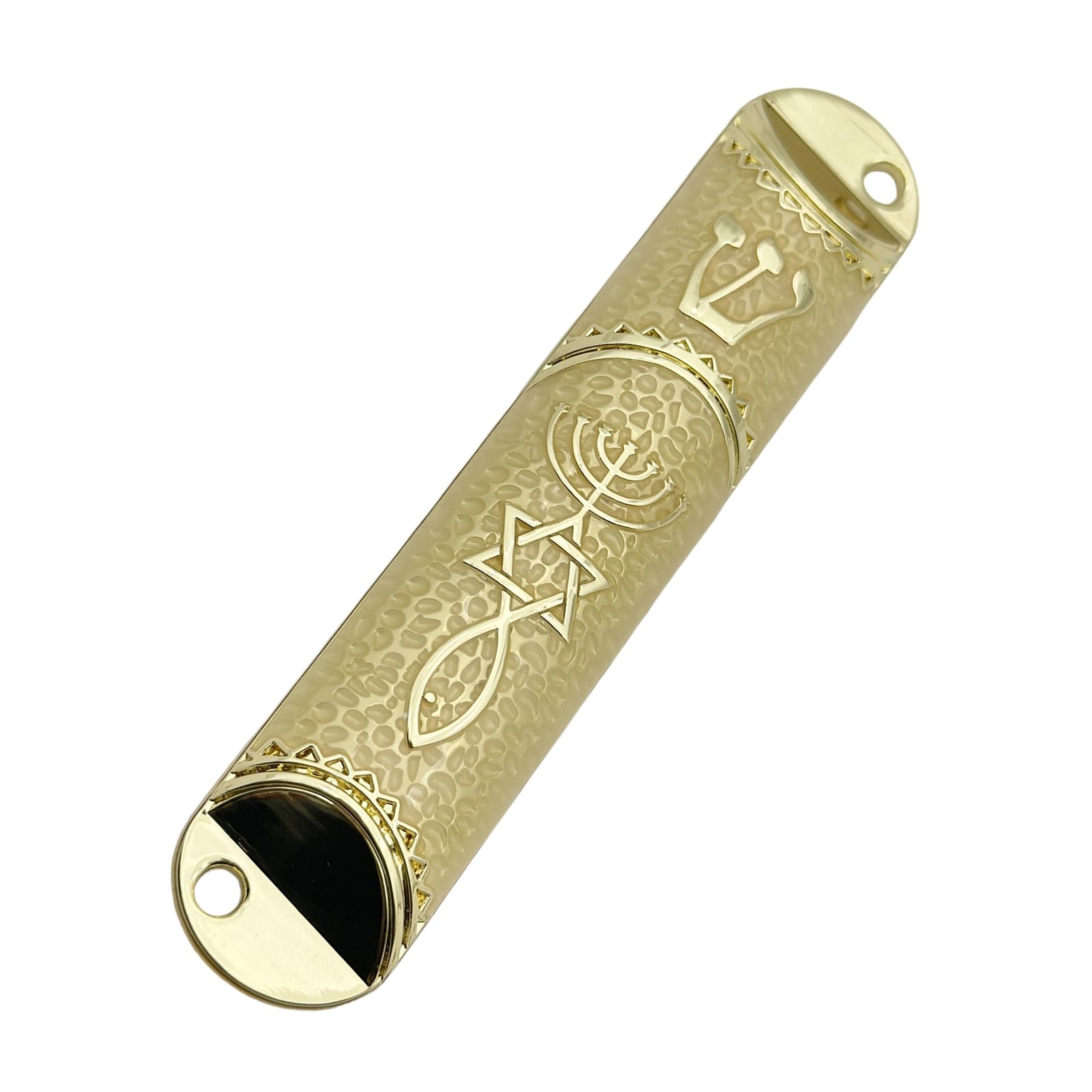 TQUXNGA Metal Mezuzah for Door Jewishes Door Case Messianic Seal Holy Lands Mezuzahs House Warming Blessing Gift Metal