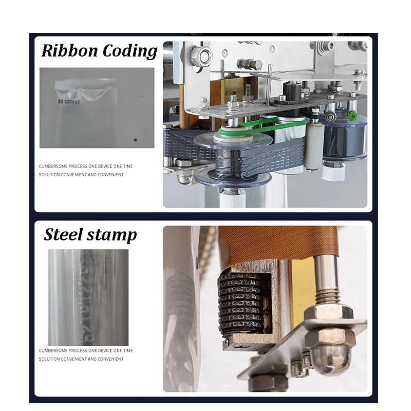 Details of ribbon coding and steel stamp mechanisms