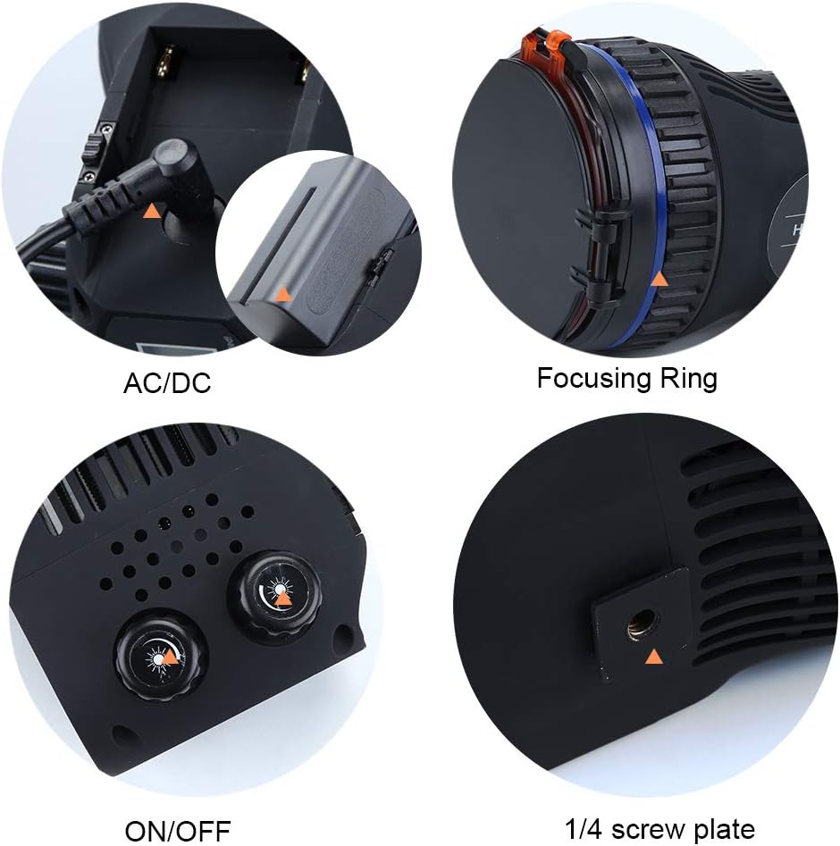 Crazy Deals WELLMAKING COB RGB Full Color Light Upgraded for Video Camera Portable 18W Bi-Color 12W RGB AC/DC Power Supply Fresnel Lens with Barn Door for Video Shooting,YouTube and Christmas Video