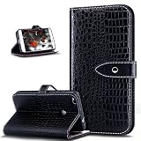 Huawei P8 Lite 2017 móvil, Huawei P8 Lite 2017 funda, Huawei P8 Lite 2017 funda de piel, ikasus® PU Funda de piel flip funda estilo libro slim fit cierre magnético de silicona Carcasa Cover PU Funda d