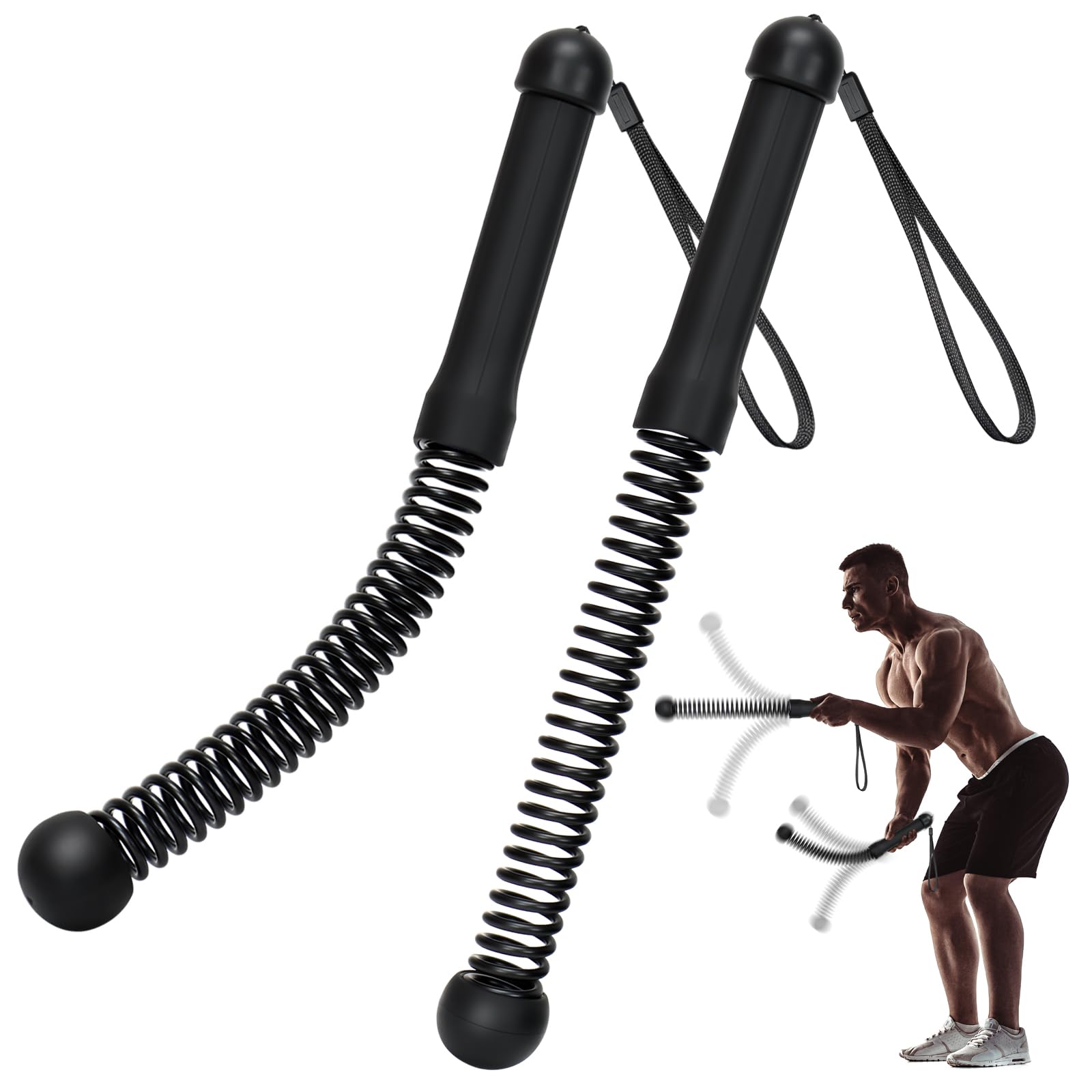 Battle Rope, Seillose Kampfseile, Kampfseil Ohne Seil, Tragbares Fitness Equipment Mit Anti-Rutsch Griff Für Krafttraining Muskelaufbau Zuhause Gym Outdoor, Für Männer & Frauen Battle Rope, Seillose Kampfseile, Kampfseil Ohne Seil, Tragbares Fitness Equipment Mit Anti-Rutsch Griff Für Krafttraining Muskelaufbau Zuhause Gym Outdoor, Für Männer & Frauen