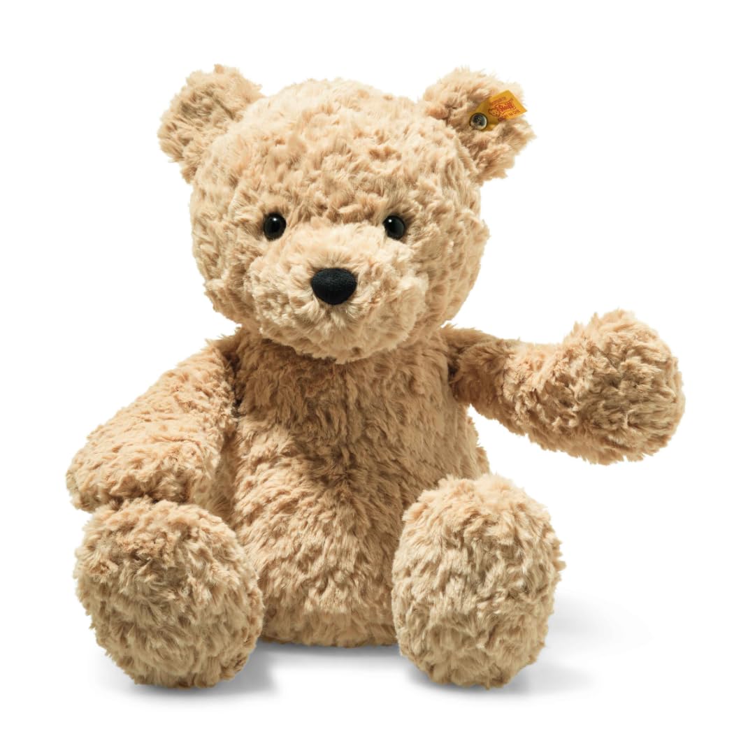 soft toy Jimmy Teddy Bear, cute cuddly toy, children, boys & girls, Friends, plush animal 40 cm, light brown, 113512