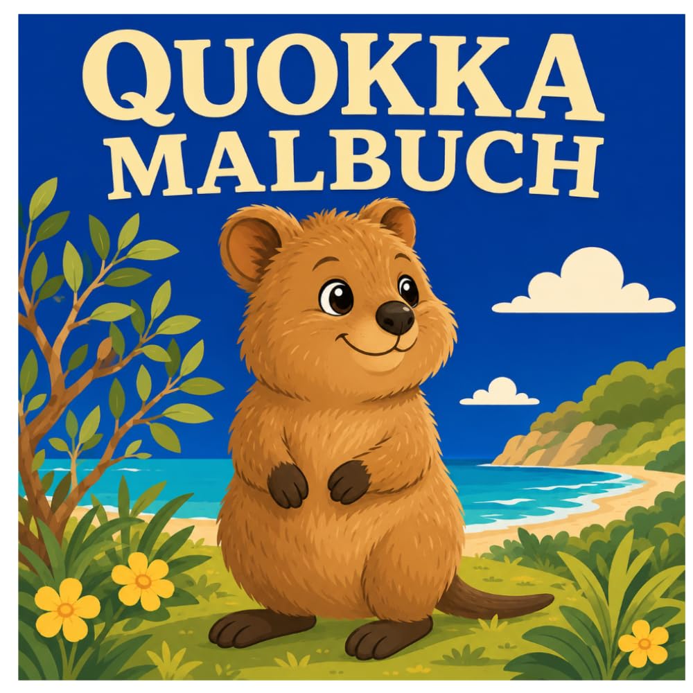 Quokka Malbuch: Niedliche Quokkas, Australische Natur und Entspannender Malspaß für Kinder, Jugendliche und Erwachsene