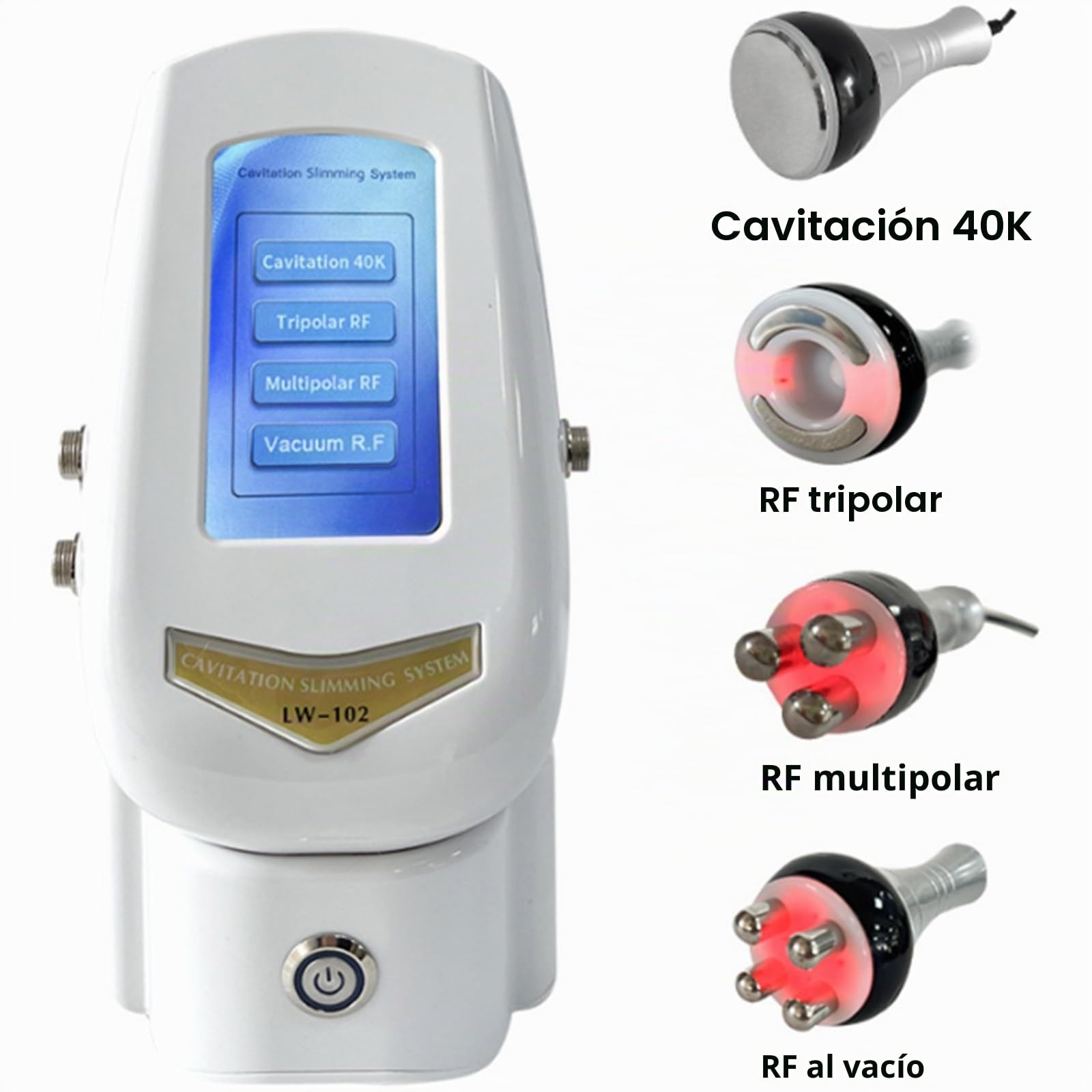 40K Máquina De Cavitación y Ultrasonido 4 in 1, Radiofrecuencia Corporal Masajeador Anticelulítico Reductor